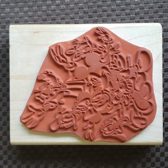 DISNEY Rubber Stamp "Cast Members" Group •Mickey Minnie Goofy Pluto Donald Daisy - Picture 10 of 10